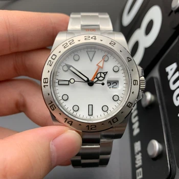 Лучшие Роскошные Мужские часы Clean 3285 Автоматические Механические Часы С Сапфировой Зеркальной Поверхностью Простые Спортивные Водонепроницаемые Часы Со Стальным Ремешком