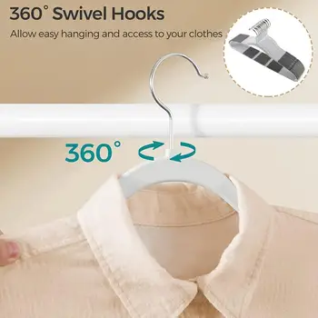 Прочная несущая вешалка 10 упаковок Противоскользящих вешалок для одежды Компактное прочное несущее решение для полотенец для одежды