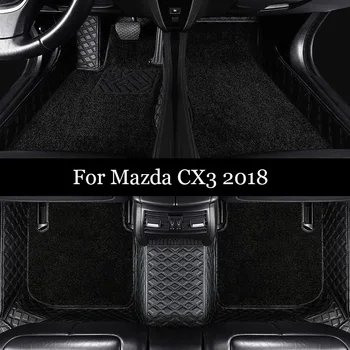 100% Подходящий Изготовленный на заказ Кожаный автомобильный коврик для Mazda CX3 2018, Ковры, Накладки для ног, Аксессуары