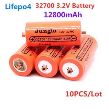 10ШТ 100% Оригинальная Аккумуляторная батарея lifepo4 емкостью 32700 12800 мАч 3,2 В Профессиональная литий-железо-фосфатная Аккумуляторная батарея с винтом