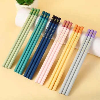 10шт стандартных деревянных карандашей HB Канцелярские принадлежности для студентов для письма, рисования, набросков, рисования карандашом, школьных канцелярских принадлежностей разного цвета