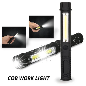 1X Многофункциональная светодиодная портативная мини-ручка Рабочий свет Инспекционные фонарики Водонепроницаемое магнитное основание Используется для кемпинга, велоспорта, бара