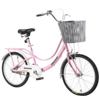 20-дюймовый велосипед из легкой высокоуглеродистой стали, Передние и задние двойные тормоза, противоскользящая педаль, Легкосплавные диски, Утолщенная рама