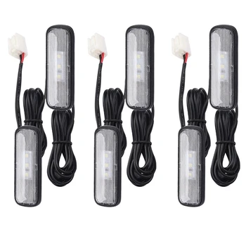 6 шт. автомобильный светодиодный светильник для украшения атмосферы интерьера, светильник для ног, светильник для Honda Civic 10Th 2018-2020, синий