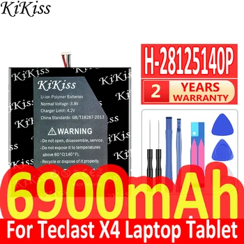 6900 мАч KiKiss Мощный Аккумулятор H-28125140P H28125140P Для Ноутбука Teclast X4 Tablet PC Аккумулятор 7-Проводный Штекер Аккумуляторы Для ноутбуков