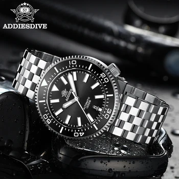 Addies Мужские часы для дайвинга Automatic Mechanial Japan Movment NH35 нержавеющая сталь сапфир 1000 м водонепроницаемые часы люксового бренда