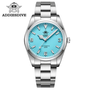 ADDIESDIVE Мужские роскошные Часы Sapphire Bubble Mirror Pot Cover Glass Светящиеся 100 М Водонепроницаемые Автоматические Часы NH35 reloj hombre