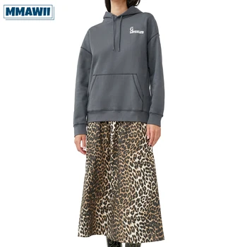 MMAWII Женская повседневная толстовка с графическим принтом и длинным рукавом, толстовка, свободная модная женская одежда Оверсайз, топы