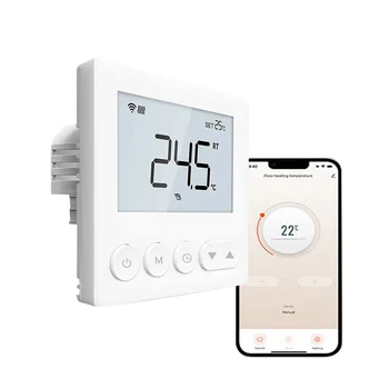 Qiumi Smart WiFi термостат регулятор температуры для подогрева пола Электрическая работа с Alexa Google Home 16A 95 ~ 240 В переменного тока