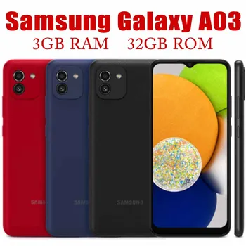 Samsung Galaxy A03 A035F Mobile Face ID 4G 2SIM Восьмиядерный 3 ГБ ОЗУ 32 ГБ ПЗУ Мобильный телефон 48 МП 6,5 