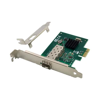 SFP PCIe сервер с одним оптическим портом Гигабитная оптоволоконная сетевая карта BCM5720