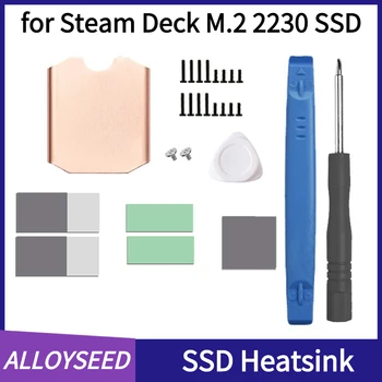 SSD Медный Радиатор Антиоксидантный Медный Радиатор Термопластичная Прокладка для Теплоотвода Steam Deck M.2 2230 для Игровых консолей Steam Deck