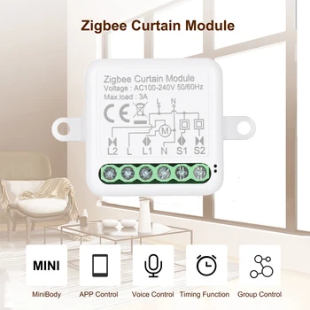 Zig-bee 3.0 Mini Smart Relay WiFi Switch 1Way DIY Умный Модуль Включения света Smart Life App Совместим с Alexa и Google Home