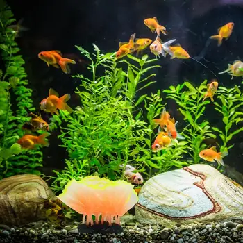 Аквариум с рыбками, Коралловый Аквариум, искусственные растения, Подводный пейзаж, Светящиеся в темноте Кораллы для аквариума, Аксессуары для декора аквариума