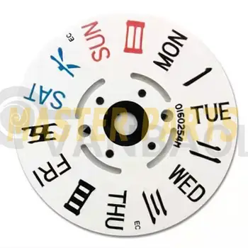 Белый английский китайский недельный дисковый круг Недельное колесо Подходит для передвижения NH35 NH36