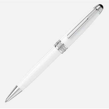 высококачественная белая шариковая ручка 163 МБ / Роликовая шариковая ручка / авторучка, школьные канцелярские принадлежности, роскошные шариковые ручки в подарок