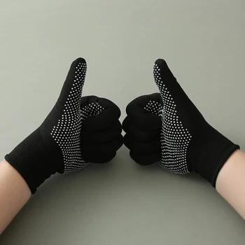 Вязаные нейлоновые перчатки для защиты, Рабочие перчатки для промышленного склада, 69HD, 12 пар