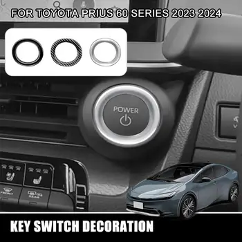  для Toyota Prius 60 Серии 2023 2024 Запуск Двигателя Автомобиля Одной Кнопкой Снизу Кольцо Зажигания Накладка Накладки Аксессуары Auto S I8W2