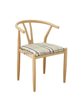 Железная Y-образная спинка стула Taishi, столы и стулья для китайского ресторана, имитация домашнего чайного стула из массива дерева, скандинавский стиль