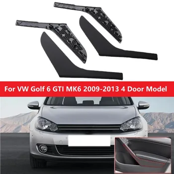 Замена отделки панели крышки дверной ручки автомобиля, подходит для VW Golf 6 GTI MK6 2009-2013, 4-дверная модель, Аксессуары для интерьера