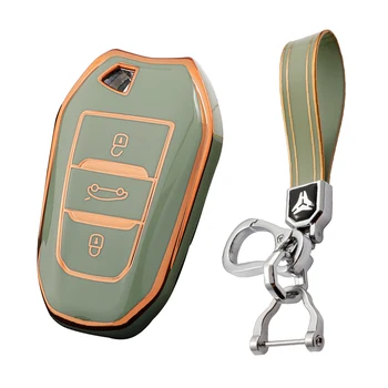 Защитный чехол для автомобильных ключей Peugeot 301 308 408 307 206 с 3 кнопками Smart Key Holder