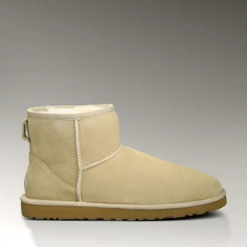 зимние шерстяные зимние ботинки, новые классические противообрастающие водонепроницаемые ботильоны рисово-белого цвета, женская обувь