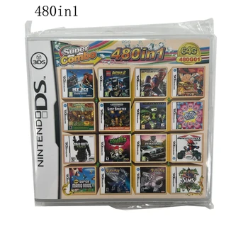 Игровые карты 3DS NDS Комбинированные Карты 480 В 1 Картридже От Начинающих до Элитных Игр Повседневные Развлечения Подарки Избранное