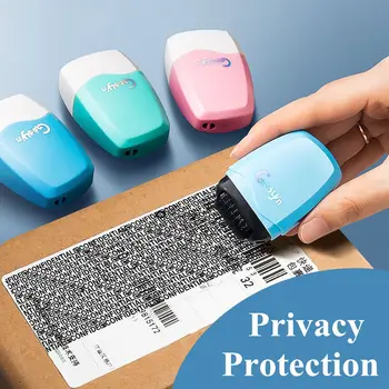 Конфиденциальность Ролик для печати конфиденциальности Конфиденциальная Информация Штампы для защиты данных Защитный штамп Роликовый штамп