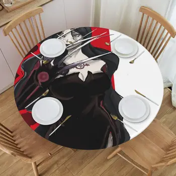 Круглая скатерть Lust Fmab, водонепроницаемый декоративный столик с эластичным ремешком