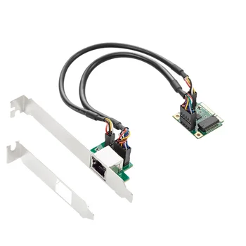 Мини-PCIE Гигабитная 1000-метровая проводная сетевая карта Ethernet с односетевым разъемом RJ45 Без чипа RTL8111H