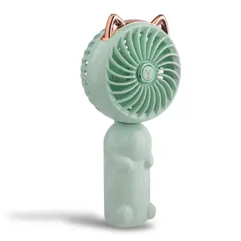 Мини-вентилятор, складной маленький карманный вентилятор, мощный персональный ручной вентилятор, симпатичный для пеших прогулок, работы в кемпинге, больницы
