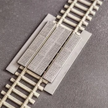 Модель здания в масштабе 1/87 HO, модель железнодорожного переезда, миниатюрная коллекция сцен с поездом, пейзаж из песочного стола в подарок