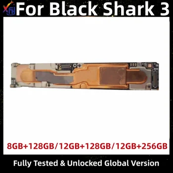 Модуль печатной платы материнской платы 5G для Xiaomi Black Shark 3, Материнская плата, Разблокированная Логическая плата с процессором Snapdragon 865, 128 ГБ, 256 ГБ
