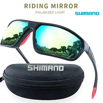 Мужские и женские солнцезащитные очки Shimano для занятий спортом на открытом воздухе, очки для верховой езды с защитой от ультрафиолета, очки ночного видения высокой четкости
