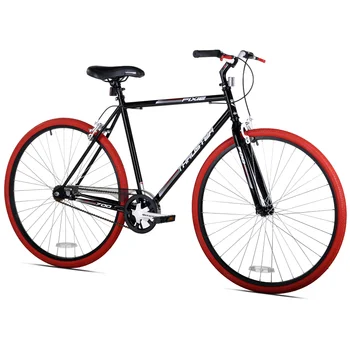 Мужской велосипед Kent 700c Thruster Fixie, черный/красный велосипед 26