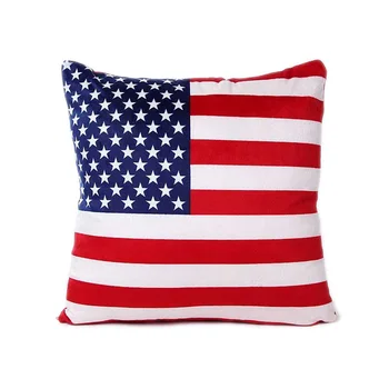 Наволочка для домашней подушки, наволочка с флагом США, наволочка с национальным флагом Соединенных Штатов Америки, Хлопковая наволочка