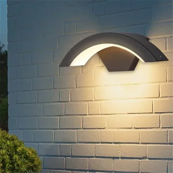 Наружный водонепроницаемый светодиодный настенный светильник из литого под давлением алюминия, настенный светильник для садового домика, настенные бра, светильник