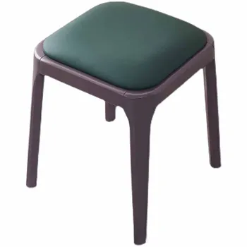 Обеденный стул из массива дерева Легкий Роскошный Обеденный стул Современная Простая мебель Штабелируемый дизайн Не занимает места на табурете