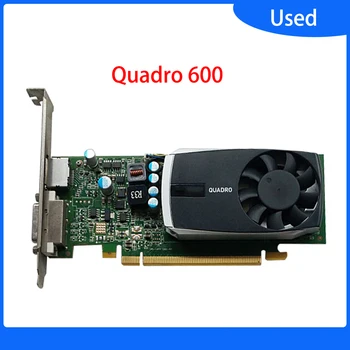 Оригинальная Видеокарта Quadro 600 1GB PCI-E DP + DVI Видеокарта Арифметическая Карта Q600 1G профессиональная Графическая Расчетная карта