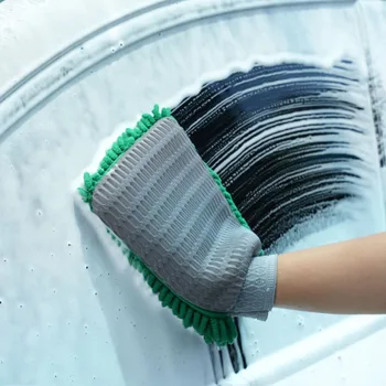 Перчатки для мытья автомобилей со щеткой, перчатки из микрофибры и кораллового флиса, новые для детализации авто воском