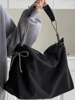 Повседневная Оксфордская большая сумка через плечо, модная сумка-тоут для женщин, сумка для пригородных поездок, сумка для покупок большой емкости, сумка-слинг