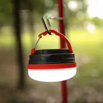 Светодиодный фонарь для кемпинга с 3 режимами освещения, портативный на батарейках с магнитным основанием для походов в чрезвычайных ситуациях на открытом воздухе
