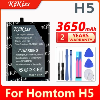 Сменный аккумулятор KiKiss емкостью 3650 мАч H5 для Homtom H5