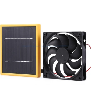 Солнечный вентилятор 6 дюймов с кронштейном монокристаллический модуль солнечной панели в рамке 5W12V Портативная зарядка DIY