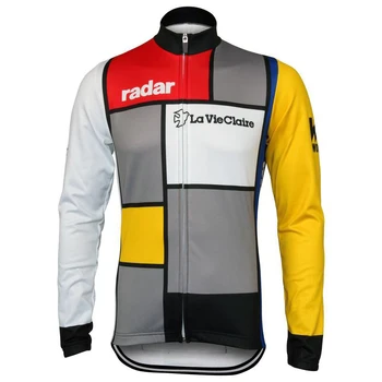 Только сезон Весна-лето, майки для велоспорта Radar LA VIE CLAIRE TEAM, мужская велосипедная одежда в стиле ретро классика с длинным рукавом, велосипедная одежда для велоспорта
