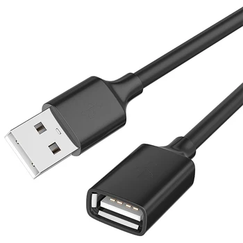 Удлинительный кабель USB от мужчины к женщине, зарядное устройство для вентилятора A / F, USB-разъем, интерфейсная клавиатура, подходящая для ПК, телевизора, мобильного соединительного кабеля