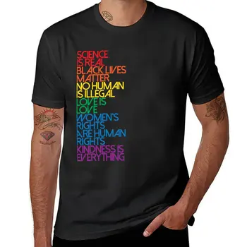 Футболка Science is Real Black Lives Matter, винтажная одежда, графическая футболка, однотонные футболки, мужские