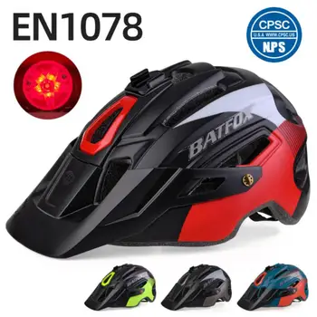 Цельный шлем для верховой езды с сигнальной лампой 15 Вентиляционных отверстий Шлем для шоссейного горного велосипеда 4 цвета Ультралегкий Унисекс